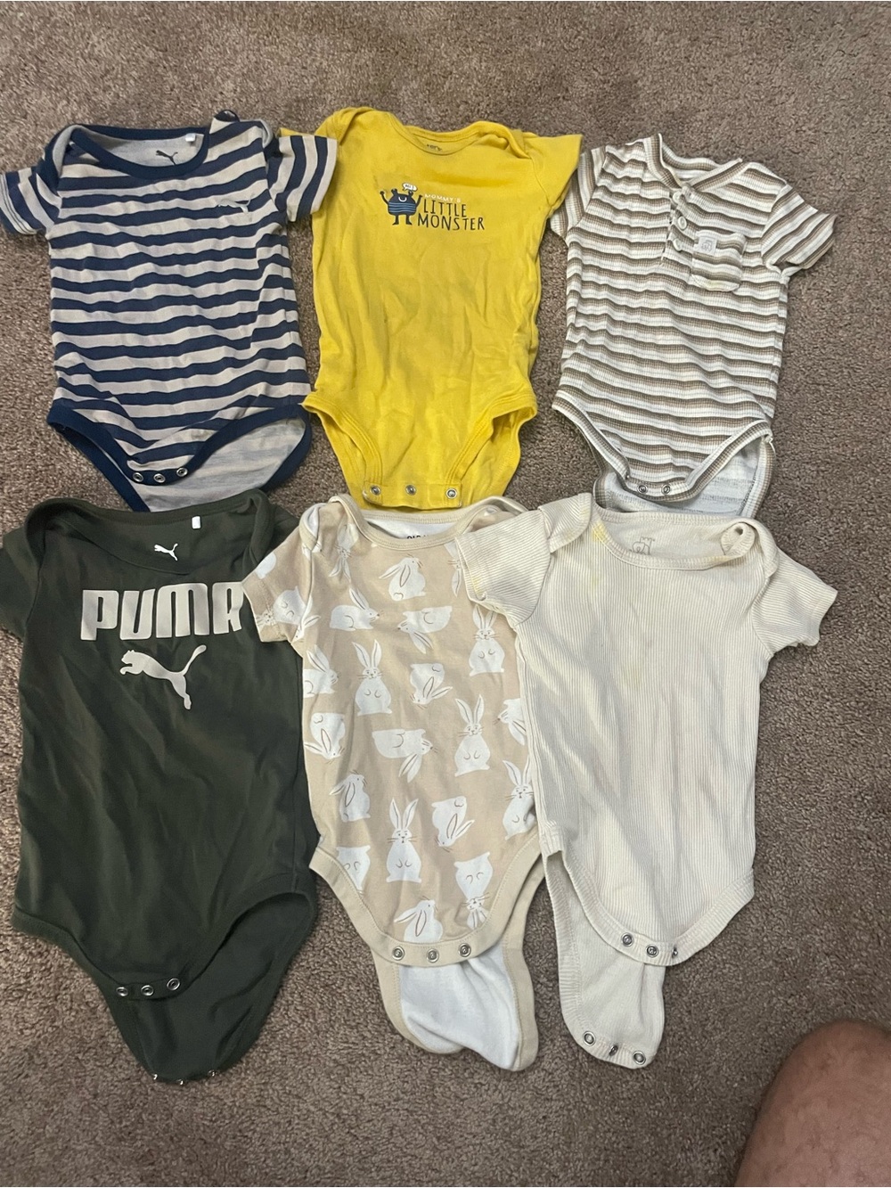 Baby One-Piece Bodysuit with Neutral Mix Pack
